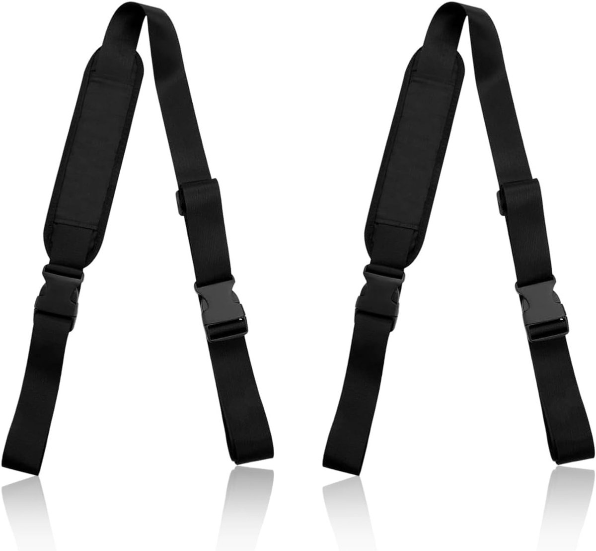 SnelShoppen - 2x Draagriem Surfboard Draagriem, Verstelbare Schouderriem, Antislip Fiets Draagriem voor Skateboards, Hoverboards, Strandstoelen - Zwar