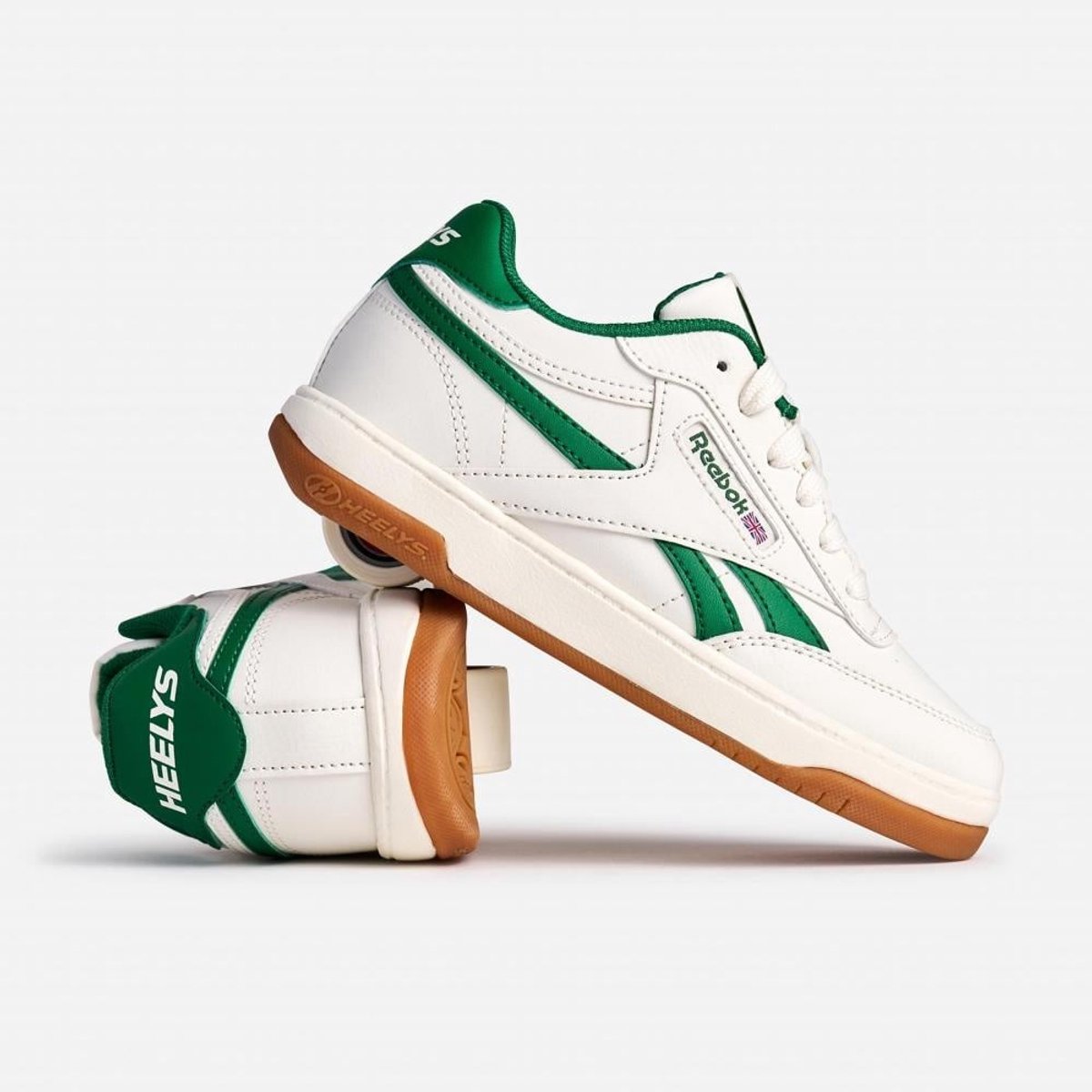 Heelys Reebok Club C wit groen kids (HLY-B1W-7595)