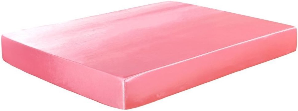 SnelShoppen - Hypoallergene Fitted Sheet 12" - Luxueuze Polyester Satijn voor Huidverzorging en Gezondheid - Perfecte Pasvorm voor Enkel, Dubbel, King