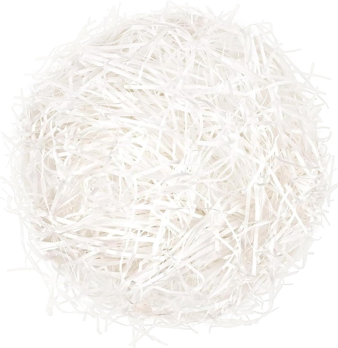SnelShoppen - Raffia Bar 200g - Witte Raffia Vulling - Milieuvriendelijk en Biologisch Afbreekbaar - Perfect voor Cadeauverpakking en Decoratie voor F