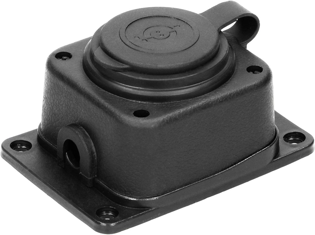 SnelShoppen - Socket Splitter Outdoor Waterdicht IP44 230V 16A Schokbestendig, Brandveilig - Ideaal voor Tuin, Camping en Werkplaats (1 Stopcontact)