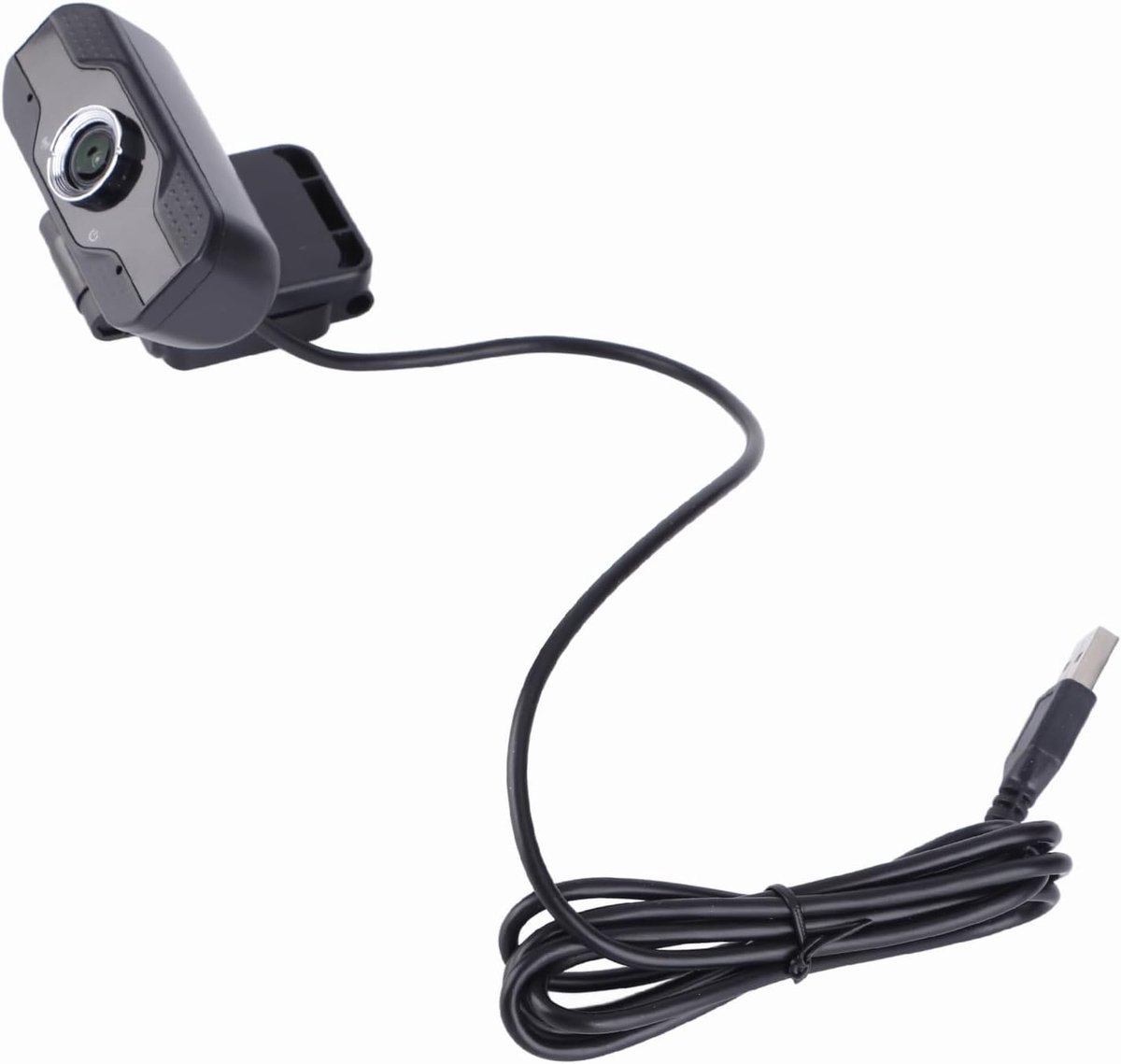 SnelShoppen - 1080P USB Webcam voor Desktop en Laptop met 110° Groothoek, Stereo Microfoon voor Live Streaming, Online Onderwijs en Videoconferenties