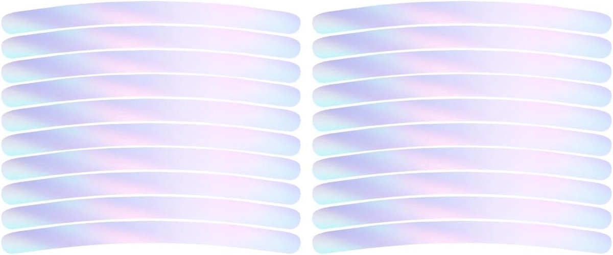 Reflecterende tape - Velgstickers - Reflecterende Velgstickers - Velgstriping Auto - 40 Stuks PVC Reflecterende Wielstickers - Waterdicht - UV-Bestendig - Universeel voor Auto - Motor - Scooter en Fiets