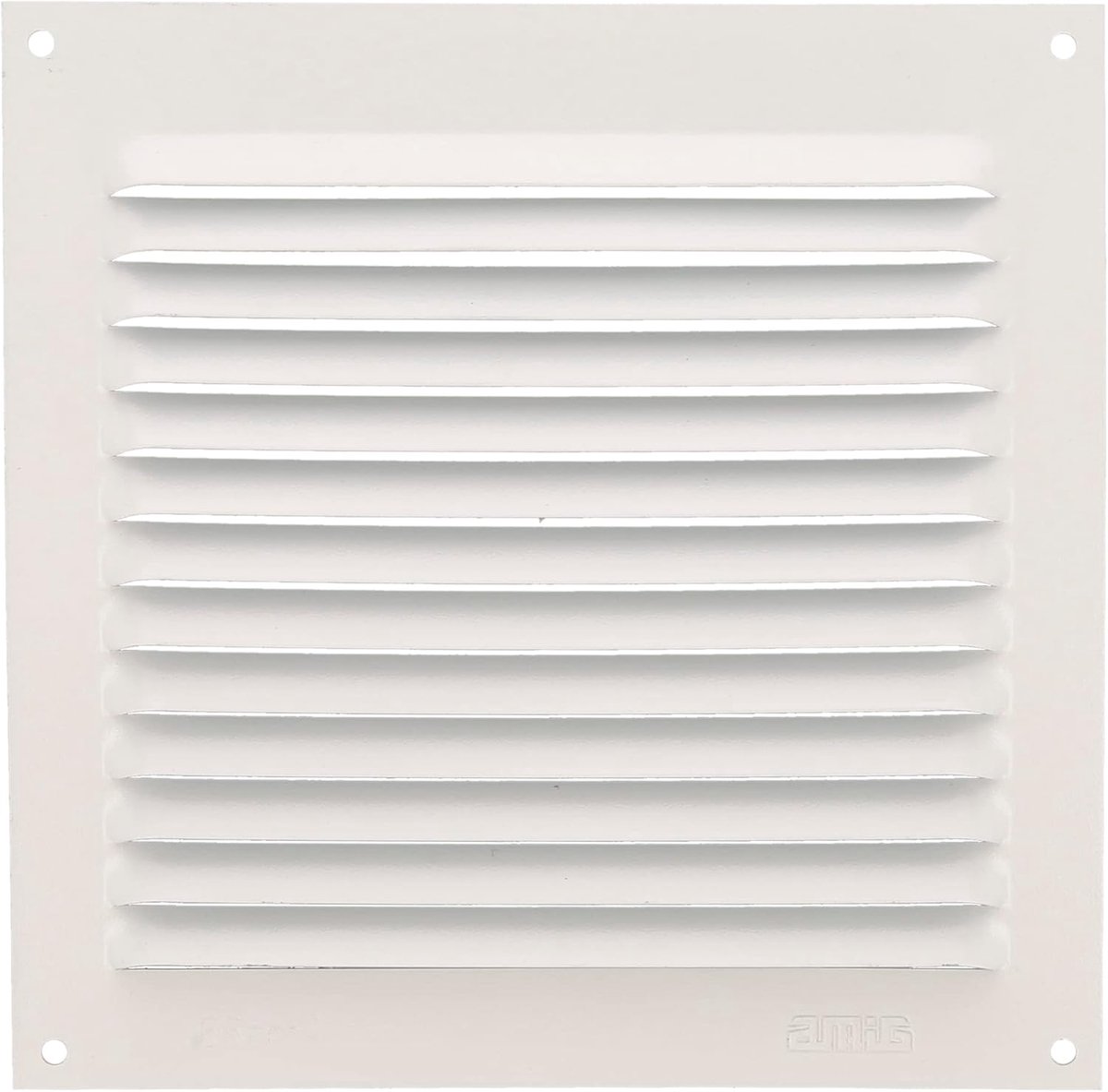 SnelShoppen - Ventilatierooster Aluminium 150 x 150 mm - Witte Luchtuitlaat Grille - Ideaal voor Keuken en Badkamer - Duurzaam en Efficiënt