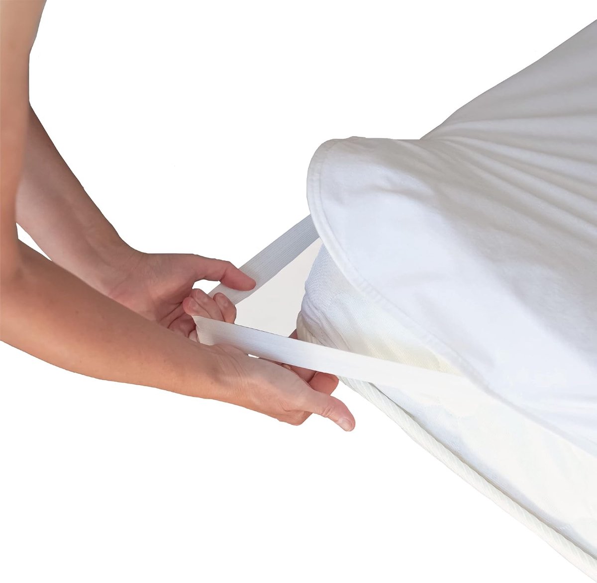 SnelShoppen - Twillie Matrasbeschermer 90 x 200 cm - Waterdicht, Oeko Tex, Ultra-dun, Ademend, Absorberend, 100% Jersey, Perfect voor Kinderen, Campin