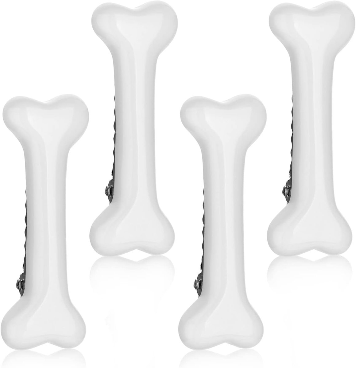 SnelShoppen - 4 Stuks Halloween & Kerst Bot Haarclips - Skelet Haarspelden - Decoratieve Haaraccessoires voor Vrouwen en Meisjes - Perfect voor Cospla