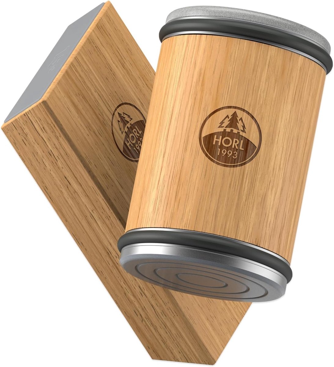 SnelShoppen - Professionele Mes Slijper - HORL 2 Slijpsysteem met Magnetische Houder voor 15° & 20° Hoek - Duurzaam Hout - Voor Keuken en Koken