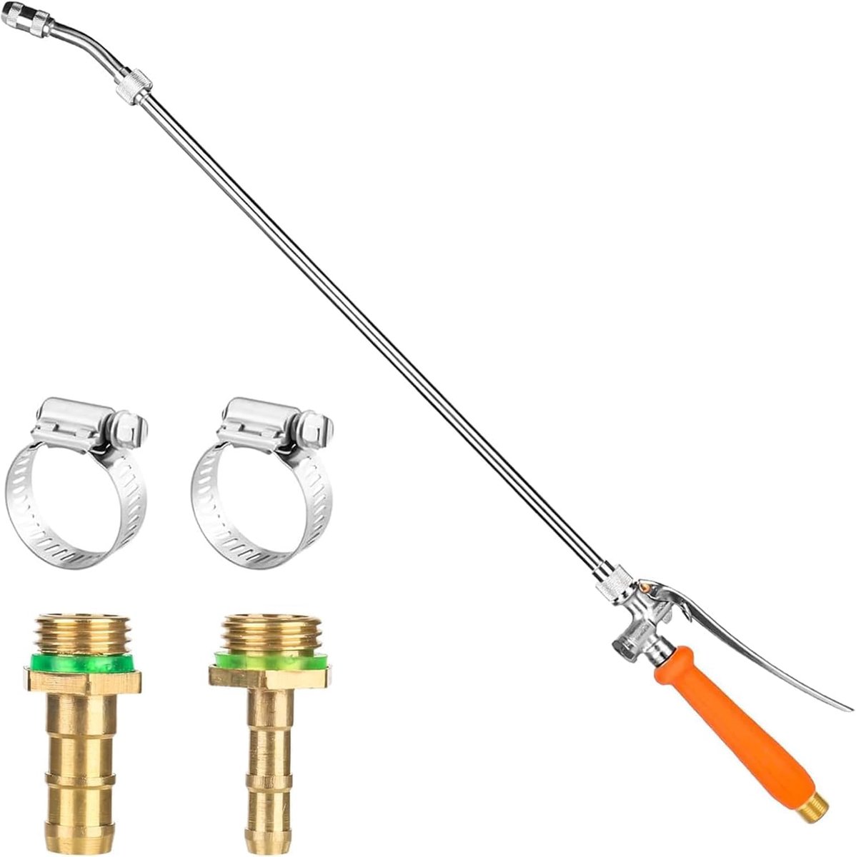 SnelShoppen - Universele Vervang Spray Lance Verstelbaar 3/8 Inch en 1/4 Inch Messing Barb voor Hogedrukreiniger, Tuin, Boomgaard, Flexibel en Retract