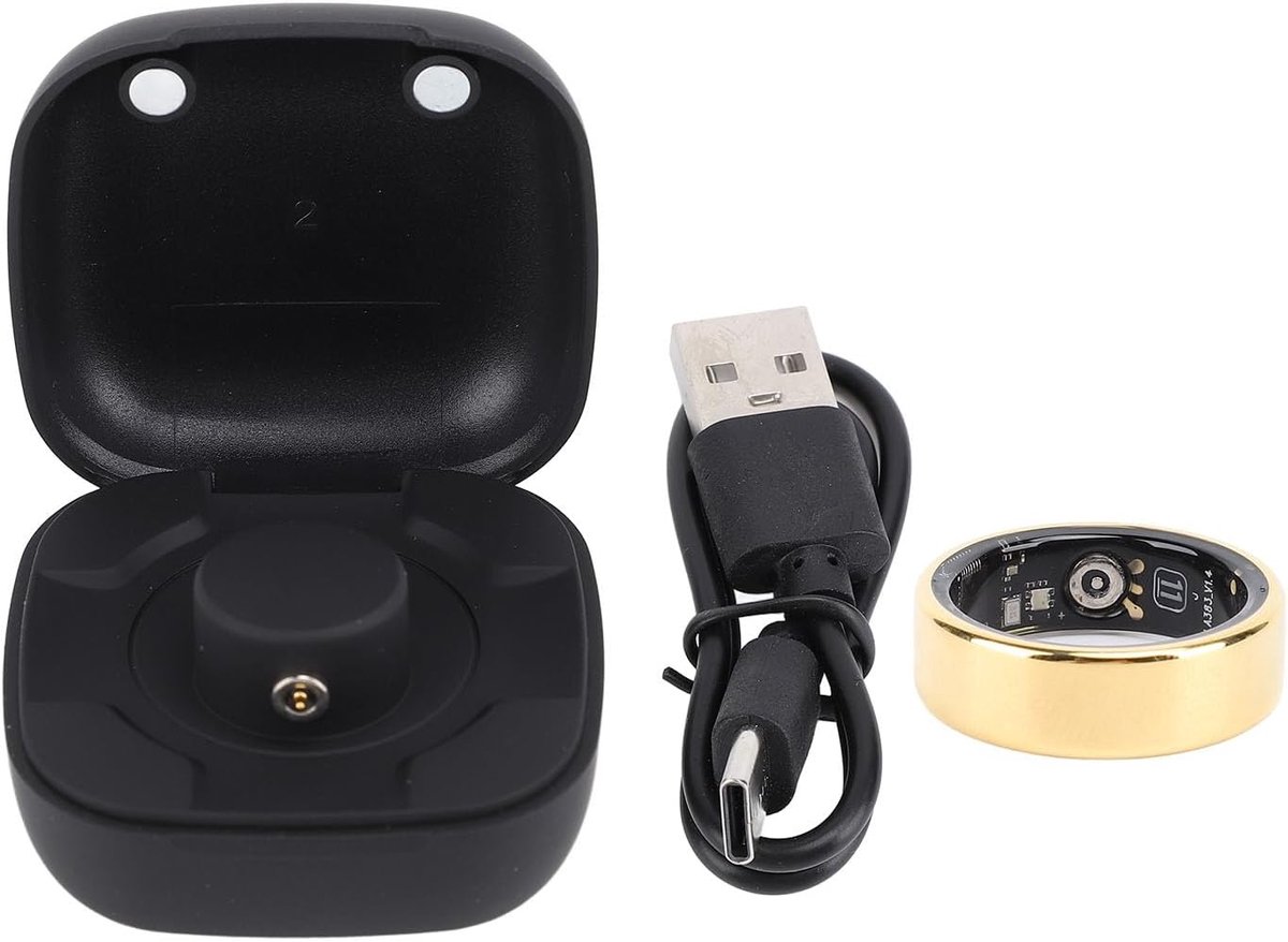 SnelShoppen - Smart Ring Health Tracker BT5.1 - IP68 Waterproof - Activiteitsmonitor - Stappenteller - Slaapmonitor - Gezondheid en Fitness Ring voor