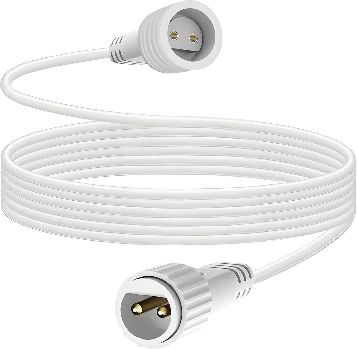 SnelShoppen - 10 m Fairy Lights - Professionele Verlengkabel voor Buitenverlichting - IP65 Waterdicht - Perfect voor Kerst, Tuin, Feesten - Wit