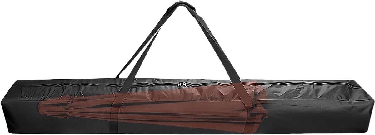 SnelShoppen - 57 Inch Tuin Parasol Opbergtas, Nylon Beschermhoes voor Vouwbare Strandparasol, Stevige Reistas met Rits voor Buiten, Camping en Tuin