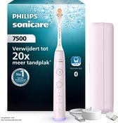 Philips Sonicare 7500 Series Elektrische Tandenborstel - Poetsdruksensor, 12 Poetsinstellingen, Gezonder Tandvlees, Sonicare App & Oplaadreisetui - Roze - HX7422/05