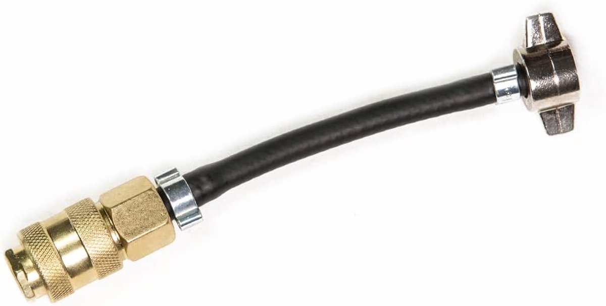 SnelShoppen - M16 Slangkoppeling voor Tractor en Truck - 18 cm - Snelle Aansluiting voor Bandenventielen - Max. Druk 12 Bar - Geschikt voor Diverse Vo