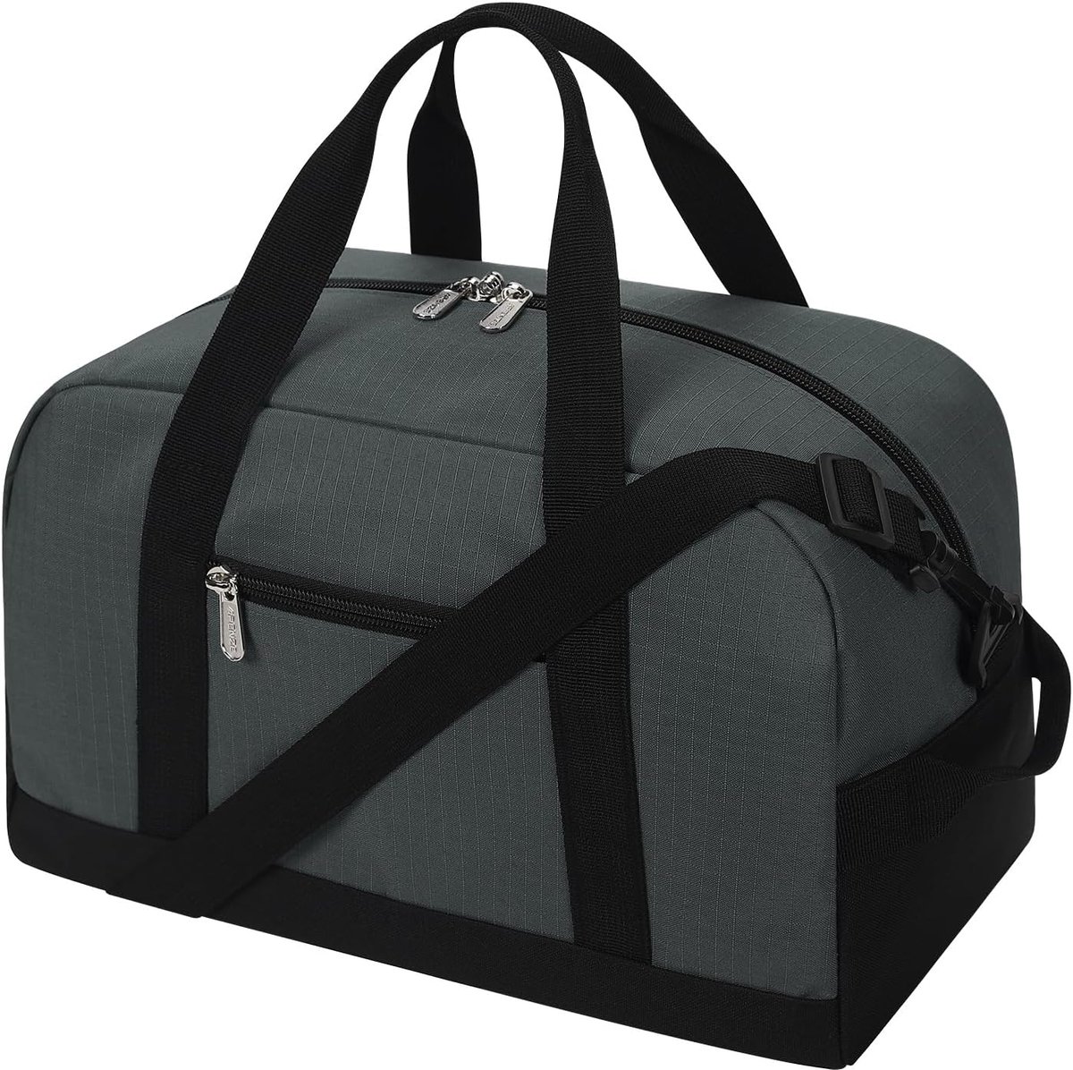 SnelShoppen - Mini-reistas 18 liter, sporttas kleine duffel bag XS, schoolsporttas, weekendtas, fitnesstas 35 x 20 x 25 cm, grijs, mini sporttas voor