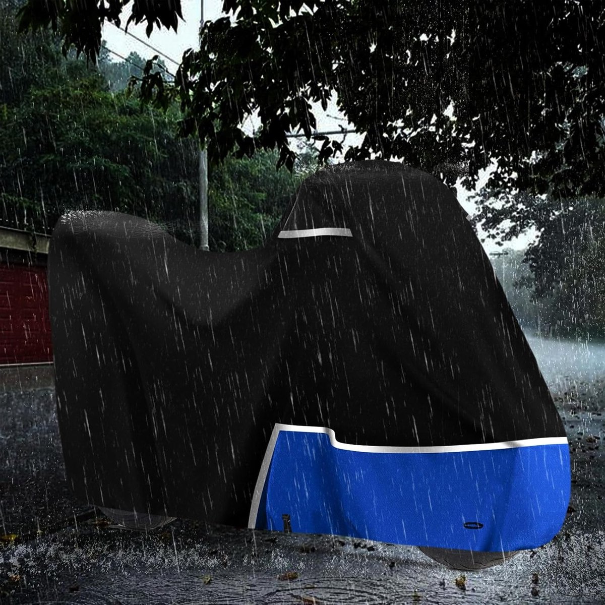 Duurzame en Waterdichte Motorhoes voor R1250GS, R1300GS, F650GS en F750GS met Bagage, 420D Oxford Stof, Weerbestendig en Beschermend