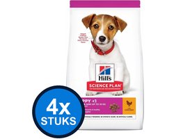 4x Hill's - Science Plan dog pup small&mini chicken 1,5kg - Hondenvoer - 1.5 kg