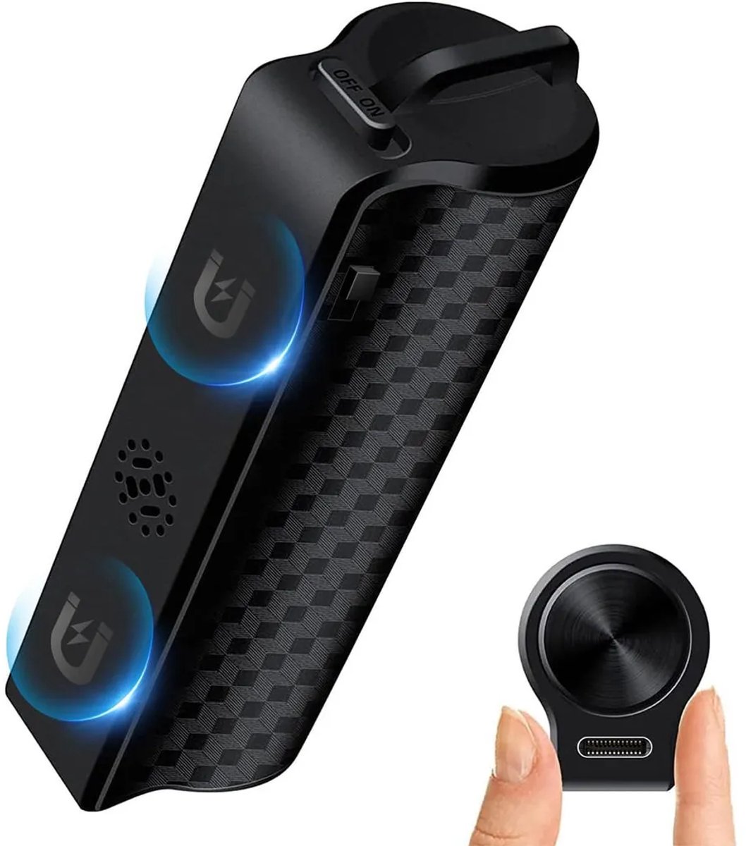 Mini magnetische spraakrecorder – oplaadbaar via USB, spraakgestuurd, HD-audio, opnemen met één druk op de knop – 32 GB geheugenkaart