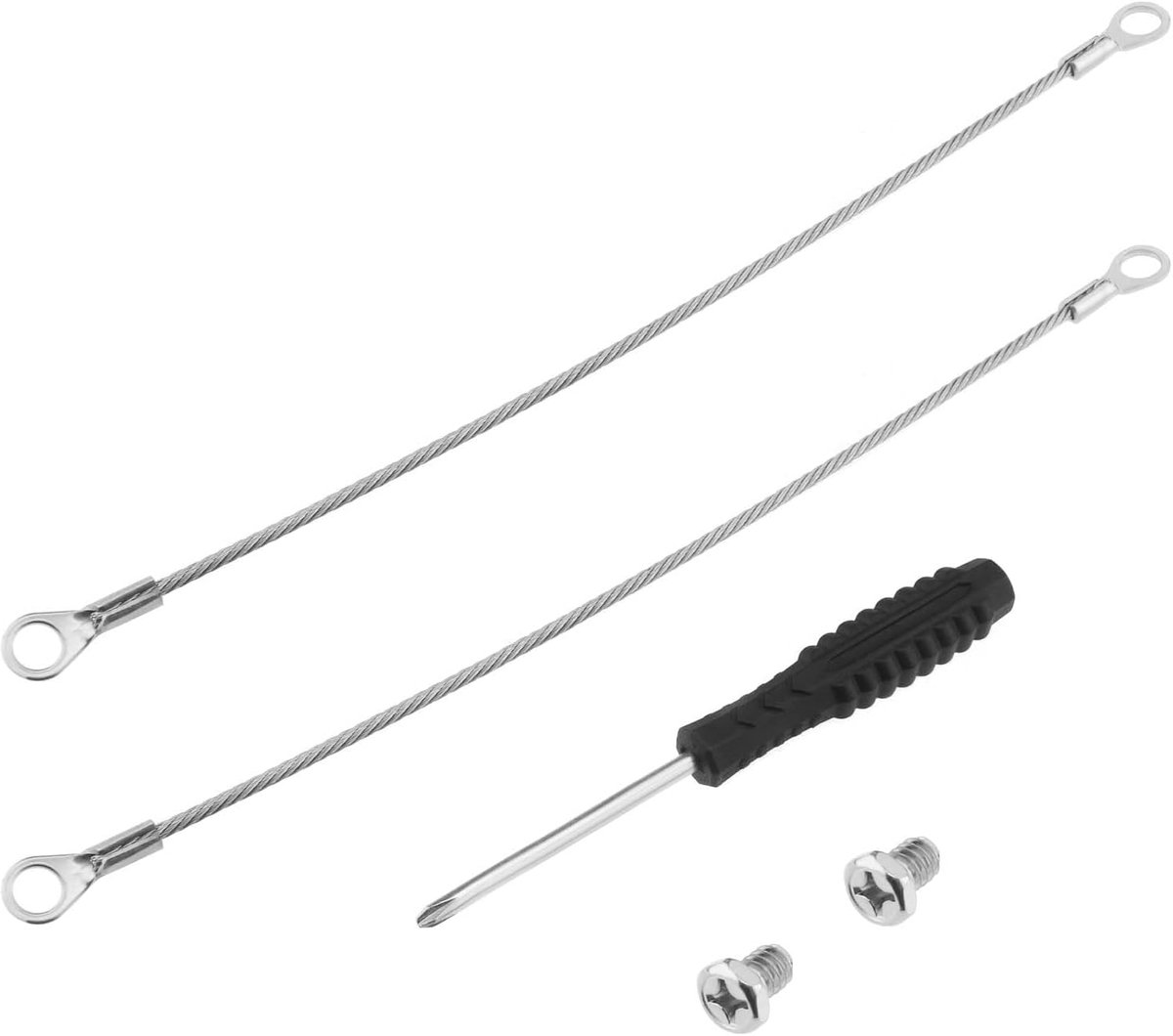 SnelShoppen - 2 Stuks Anti-Diefstal Beveiligingsketting 20cm voor Camera's - Stalen Kabel Compatibel met Nest Cam en Arlo Ultra Pro - Duurzaam en Betr
