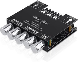 Bluetooth Hifi Versterker 2.1 Kanaal 50W+50W+100W Klasse D Mini Stereo Audio Ampfilier met BT AUX Input voor Passieve Luidspreker
