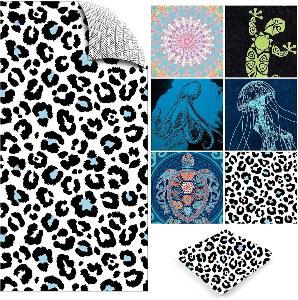 SnelShoppen - XXL Microfiber Strandhanddoek - Sneldrogend, Ultra Licht, Zandvrij - Ideaal voor Camping, Sport, Strand, Sauna - 180 x 90 cm