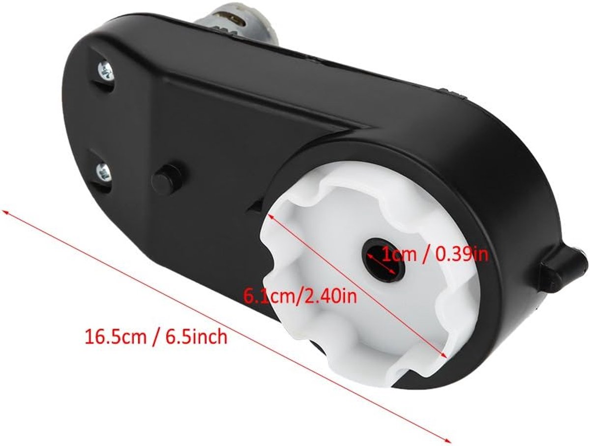 SnelShoppen - Elektrische Motor Versnellingsbak voor Kinderen Auto's - RS390 12V 16000rpm - Hoogwaardige Duurzame Materialen - Vervangingsonderdeel vo