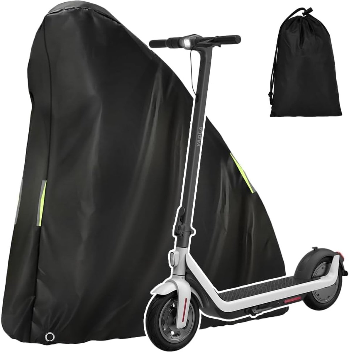 SnelShoppen - Waterproof E-Scooter Cover - Universeel, Reflecterende Strip, 210D Oxford Stof, 110x115cm & 140x115cm, Geschikt voor Elektrische Scooter