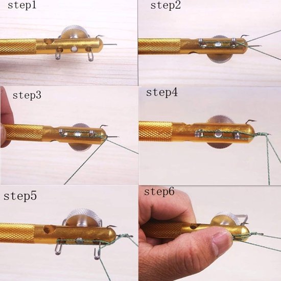 Handmatige Knooptool voor Vissen - 2 Stuks, Ideaal voor Zeevissen en Zoetwatervissen, Eenvoudig Knoopgereedschap voor Vissers — afbeelding 3