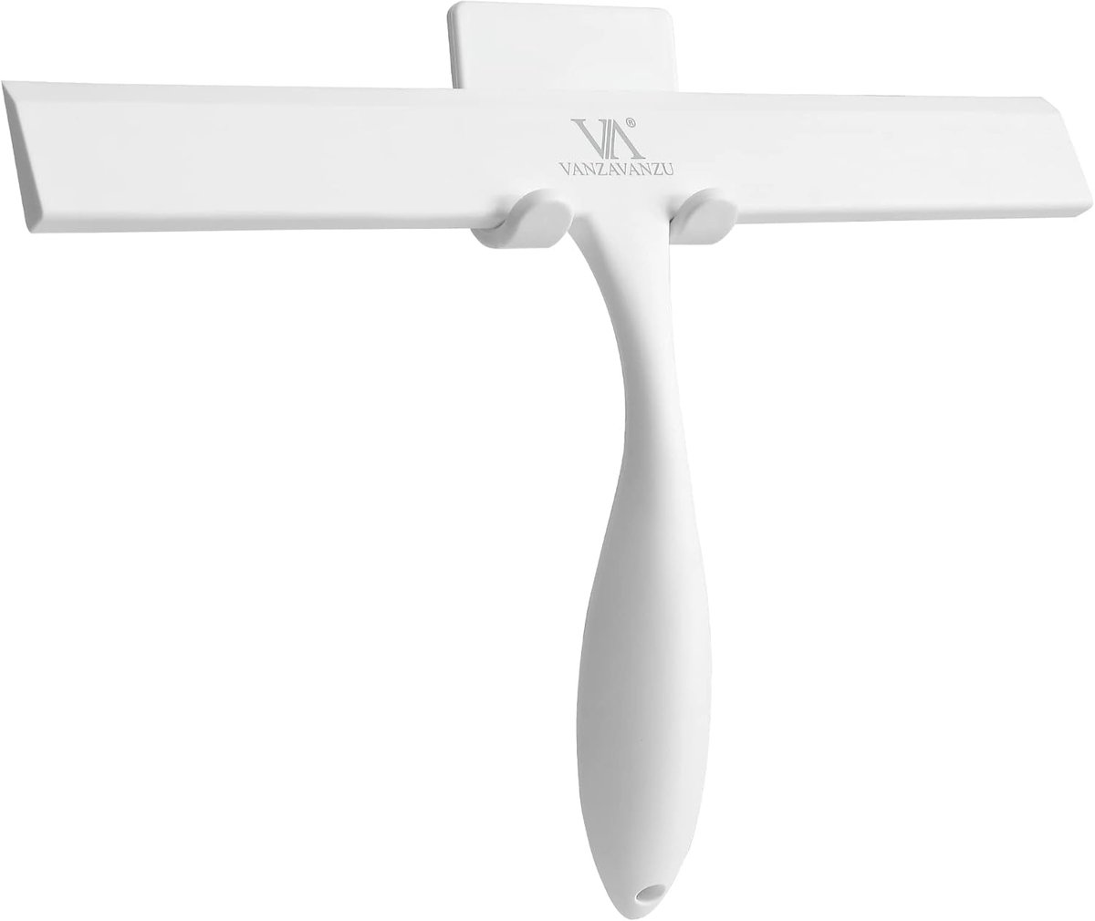 SnelShoppen - Multifunctionele Siliconen Douche Nozzle 11 Inch - Roestvrij, Zelfklevende Haak, Hangkoord voor Badkamer, Tegels, Ramen en Spiegels