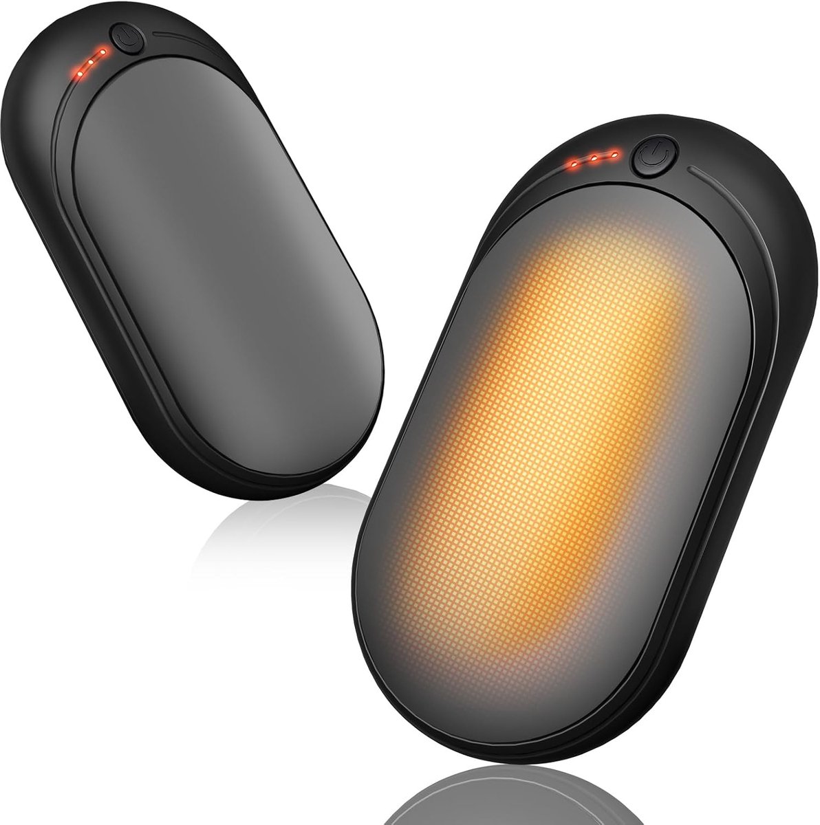 SnelShoppen - Oplaadbare Handwarmers 2Pcs - Elektrische Handwarmers met 3 Verwarmingsstanden - Draagbare USB Pocket Handwarmer met 6000mAh - Perfect v
