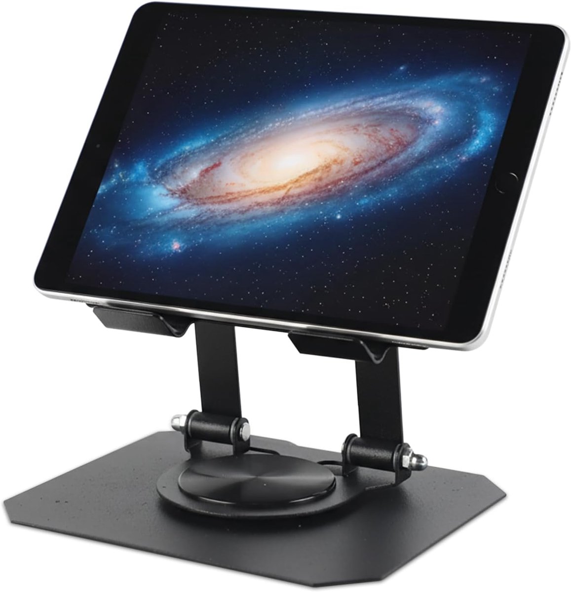 SnelShoppen - Verstelbare Tablet Houder - Opvouwbare Telefoonhouder - 360 Graden Rotatable - Geschikt voor iPhone 17 Pro Max, iPad Pro/Air/Mini - Meta