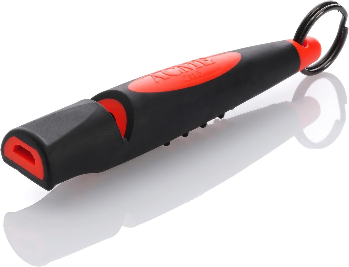 SnelShoppen - Hondengeblaasapparaat - Dog Whistle Model 211.5 Alpha - Zwart/Oranje - Verbeterde Geluidssignalen - Comfortabele Grip voor Precisie Comm
