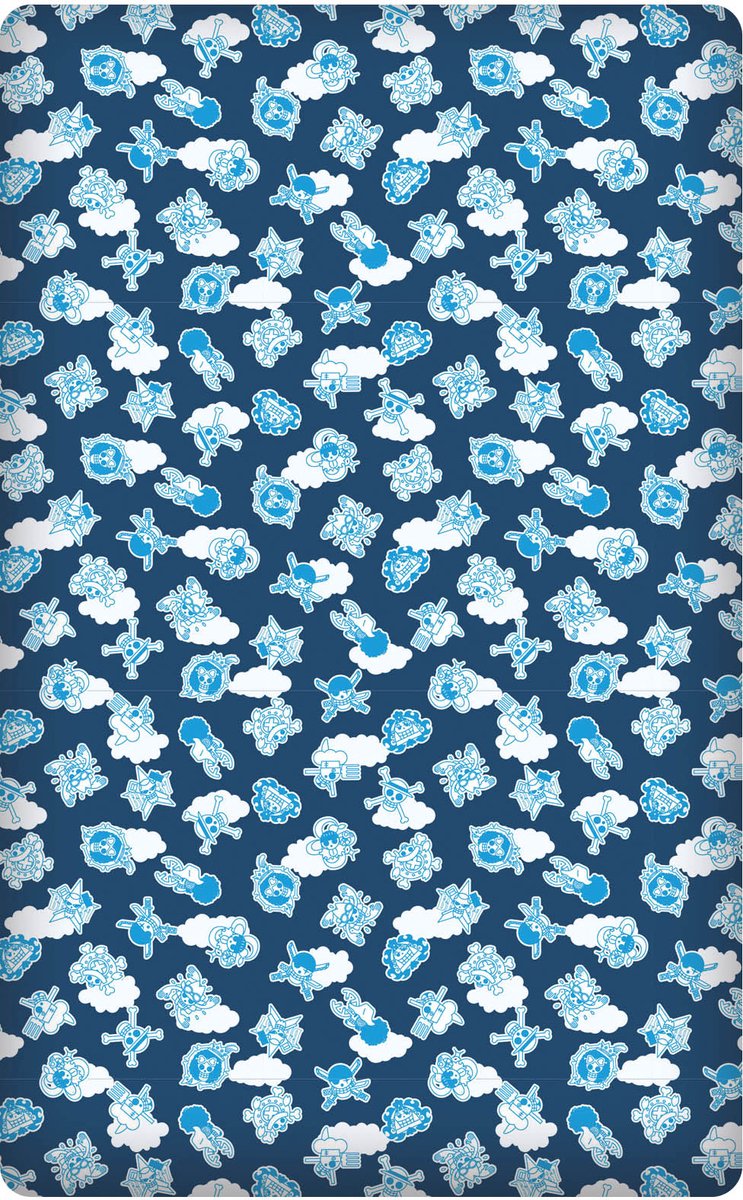 Hoeslaken One Piece 90x200+25cm – All-Over Donkerblauw – 100% Polyester – Officiële Licentie