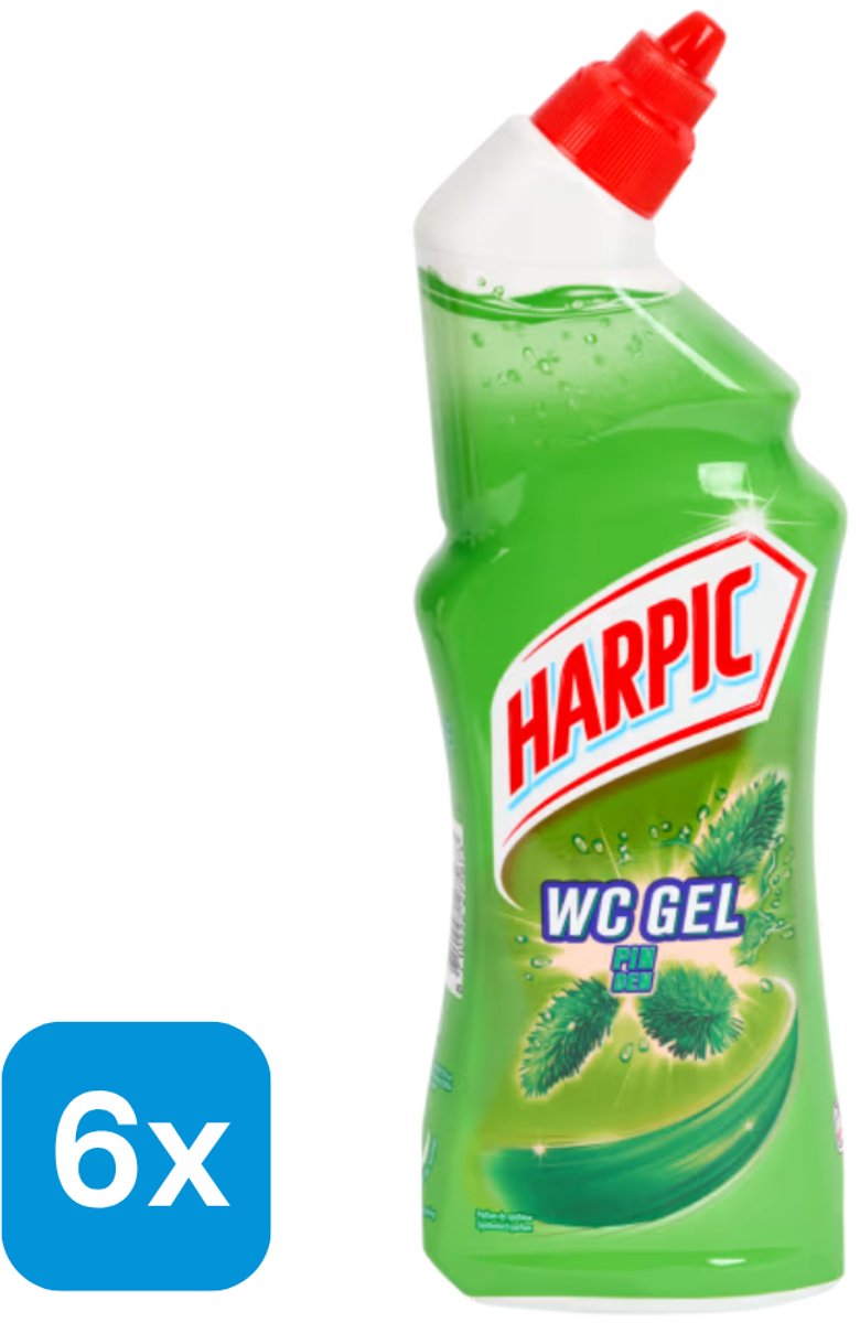6x750ml Harpic wc-gel Den - toiletreiniger