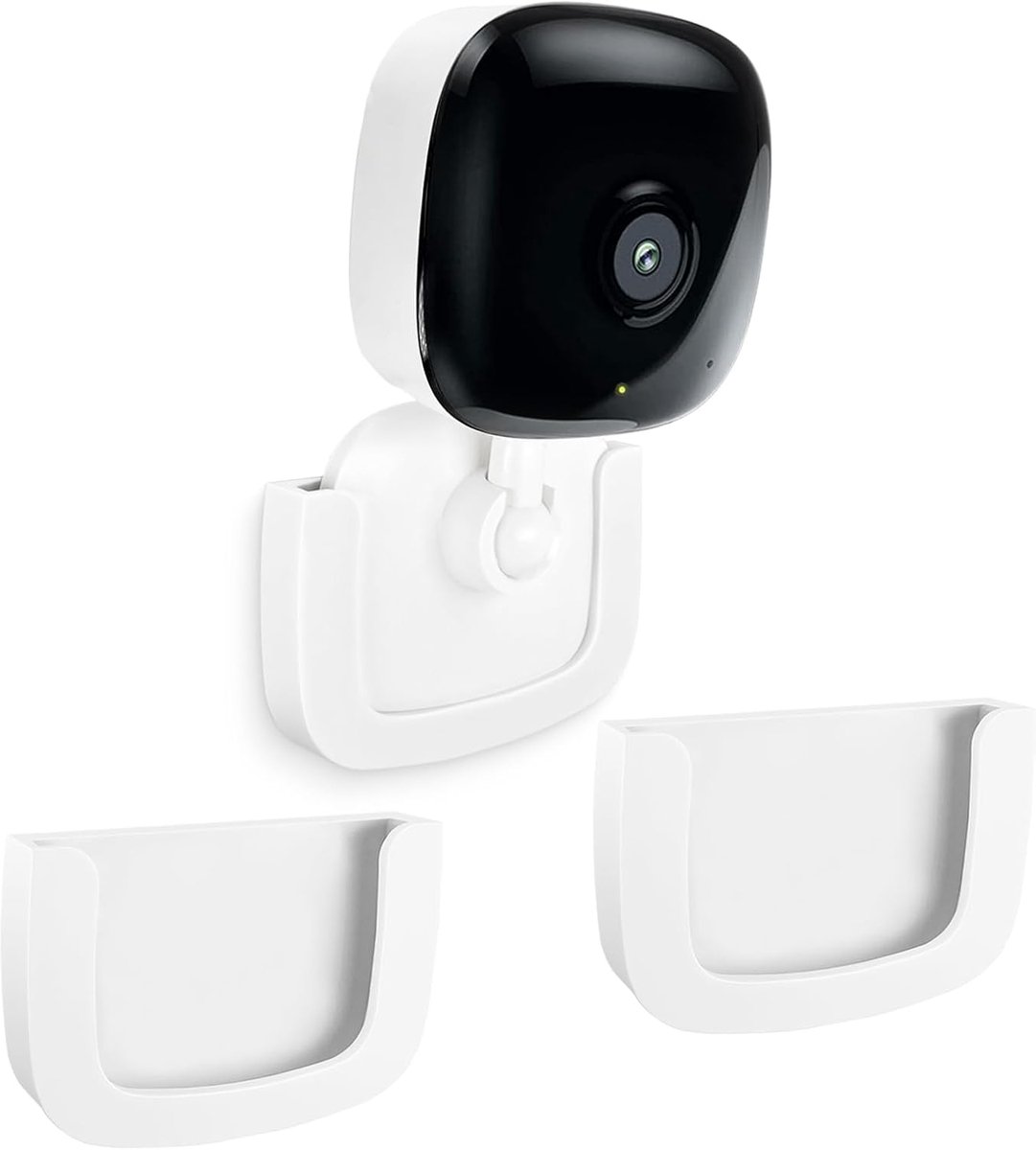 SnelShoppen - Set van 2 Zelfklevende Wandsteunen voor Beveiligingscamera's, Eenvoudige Installatie zonder Boren, Voor Kasa Smart Camera's EC60, KC100,