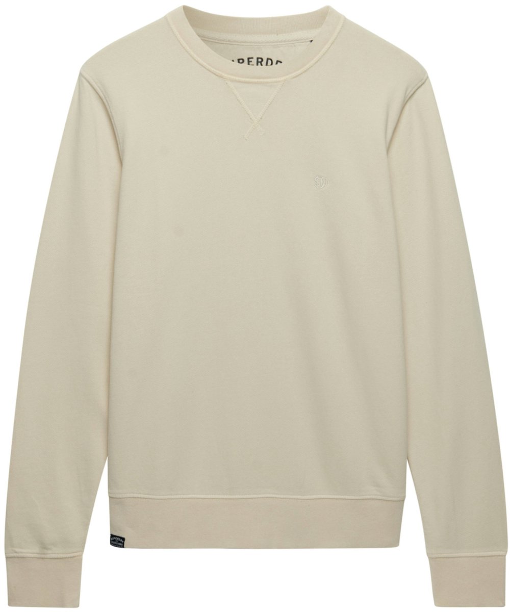 Superdry Trui Classic Essential Sweatshirt M2014044a Rainy Day Mannen Beige