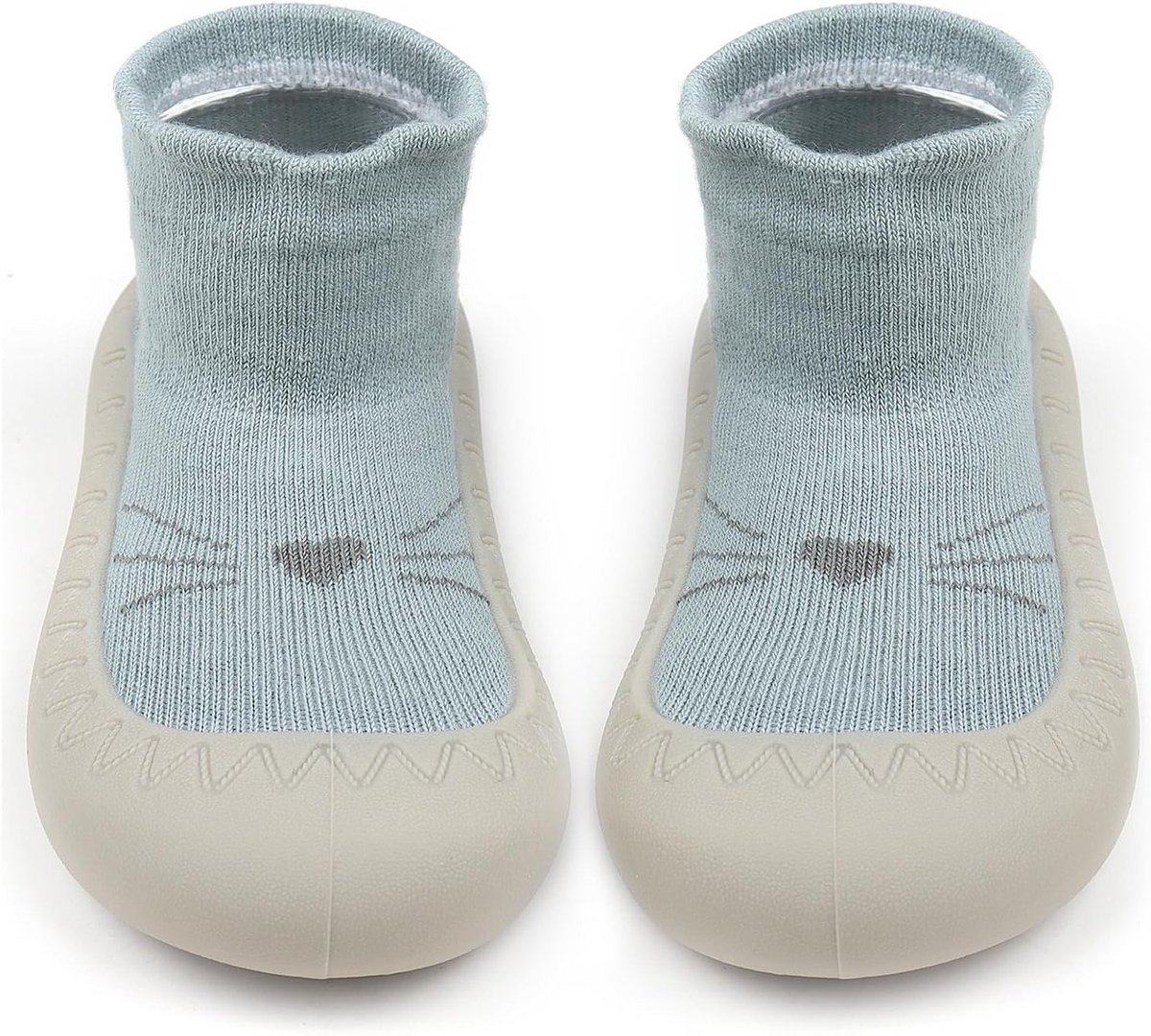 Non-slip baby sokken voor kruipen en rennen, comfortabele en ademende schoenen voor 12-18 maanden, blauw