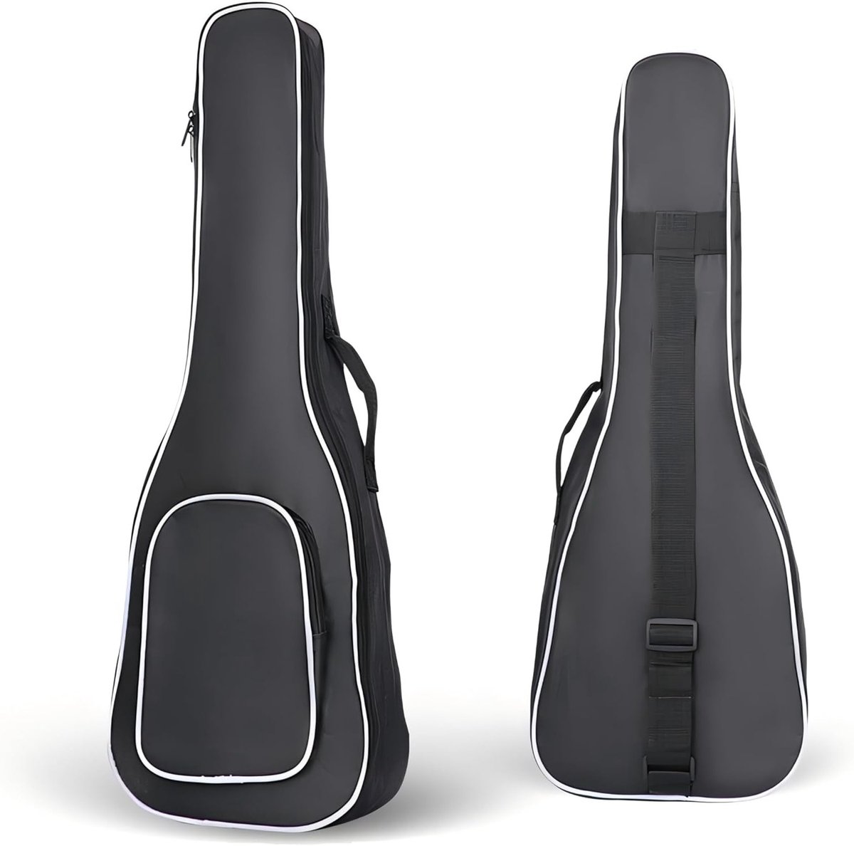 21 inch ukulele tas, gig bag voor concert ukuleles, biedt optimale bescherming tegen stoten en krassen, zwart en modern ontwerp