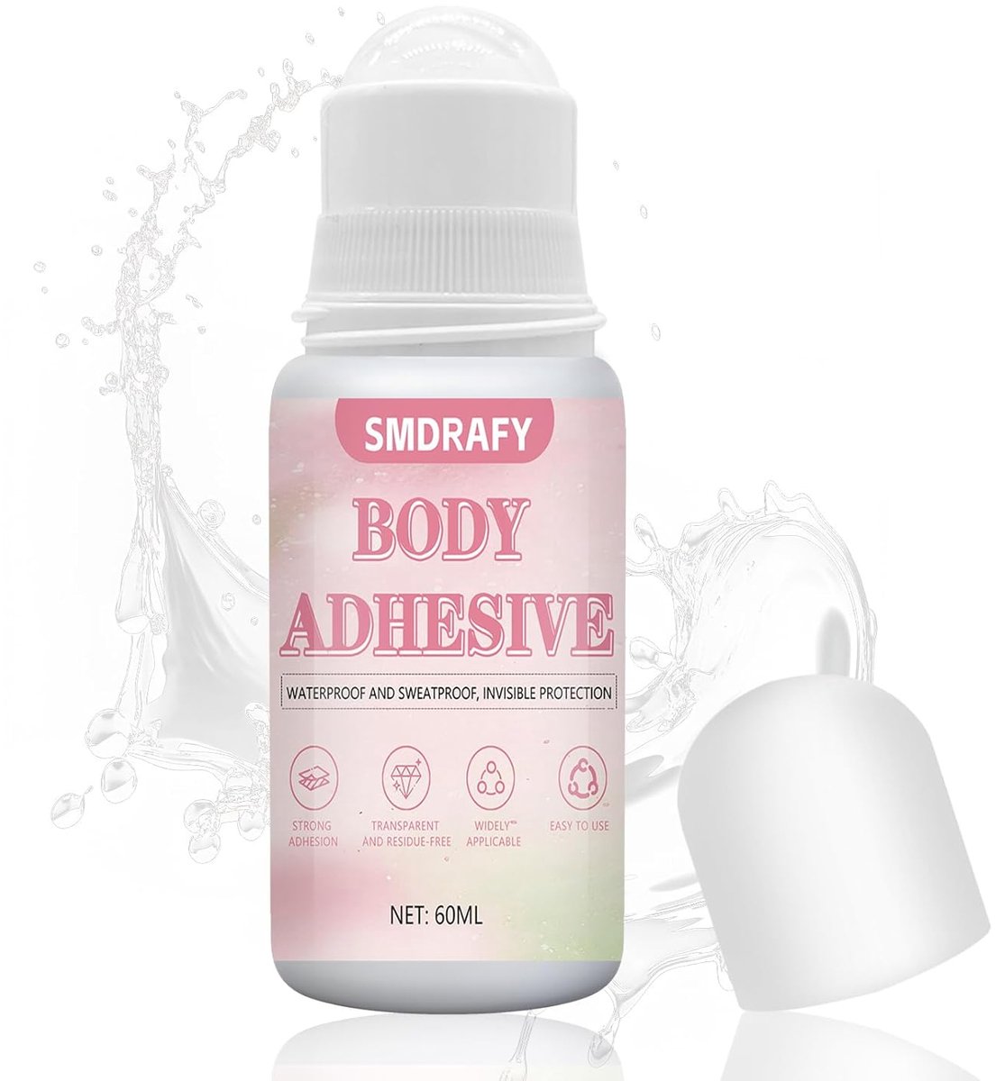 SnelShoppen - Skin Adhesive voor Kleding, Fixatie Lijm, Compressie Lijm voor de Huid, Onzichtbaar en Waterproof, Verwijderbaar, Contactlijm 60 ml, Ide