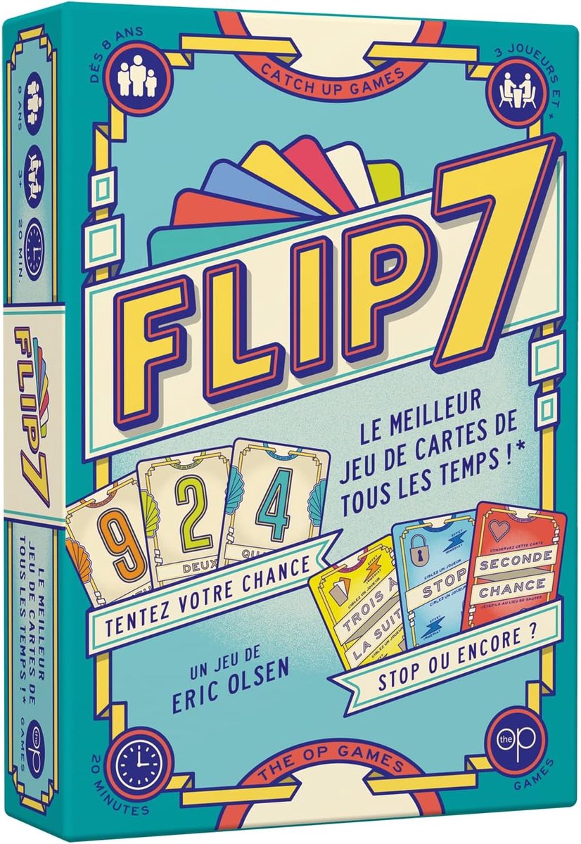 SnelShoppen - Catch Up Flip 7 Kaartspel - Dynamisch en Spannend Bordspel voor Feest, Gezinnen en Kinderen - Ideaal voor Avonden met Vrienden - Eenvoud