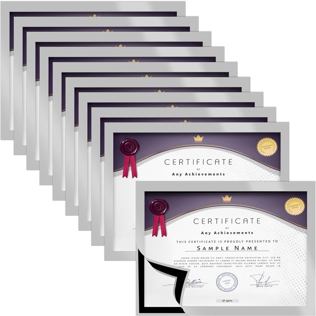 SnelShoppen - A5 Magnetische Foto Frames Set - 10 Zelfklevende Magnetische Houders - Perfect voor Posters, Documenten, Advertenties - Ideaal voor Thui
