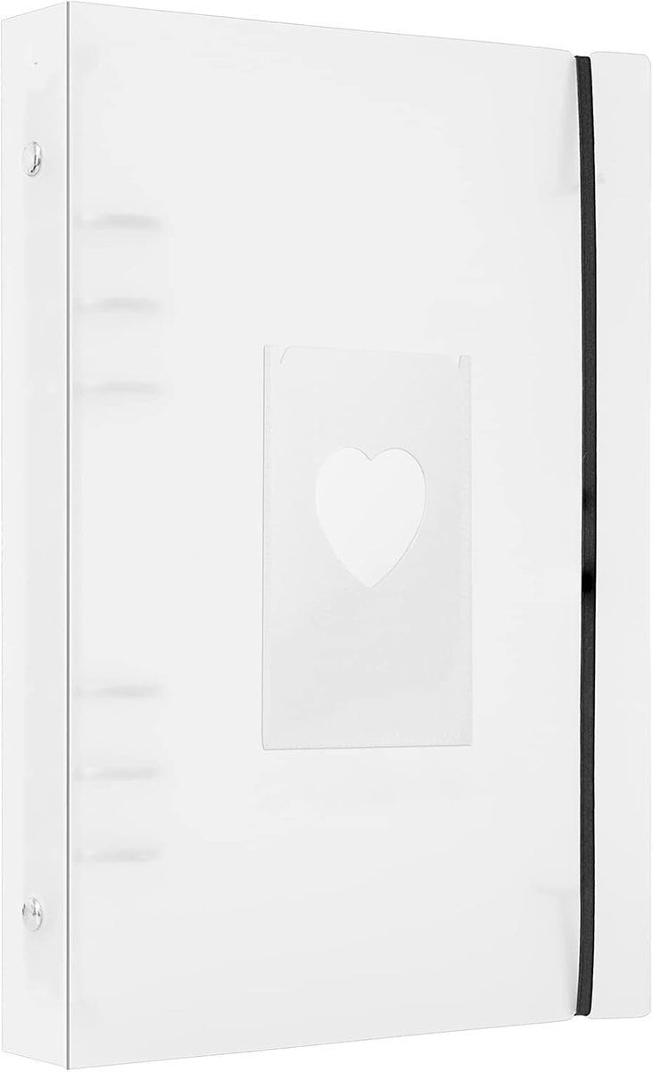 SnelShoppen - K-pop Album A5 Ringbinder met 25 Bladen voor 200 Foto's - Refillbare Flip Chart Folder - Scrapbook voor K-pop Foto's - Duurzaam PVC - Pe