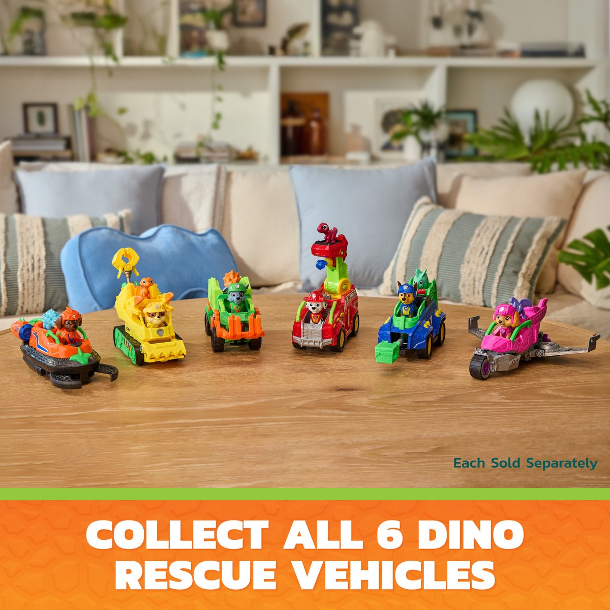 PAW Patrol- De Dino Film - Chase's Dino Rescue Cruiser Voertuig - Met klauw met veermechanisme en 2 actiefiguren — cadeau in Spellen & Speelgoed - foto 2