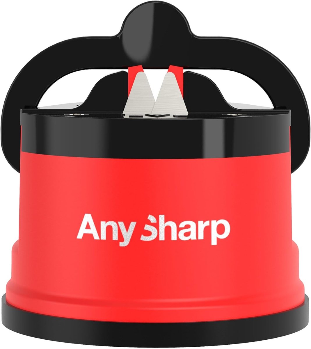 SnelShoppen - AnySharp Messcherpe Messen Slijper, Handsfree Veiligheid, PowerGrip Zuignap, Voor Alle Keukenmessen, Ideaal voor Hard Staal & Cartel, Co