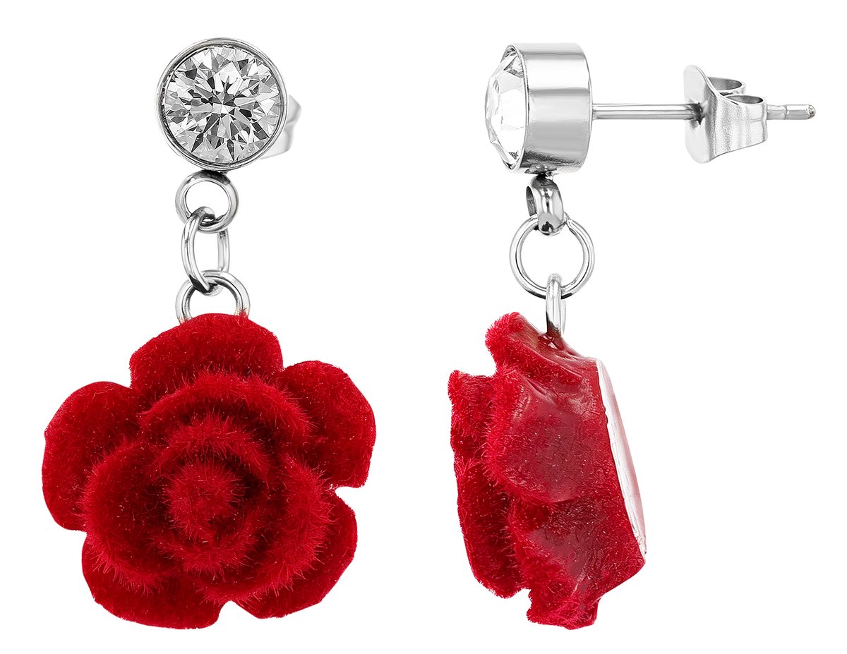 AKZENT Akzent Dames oorbellen Rosa, waterbestendig