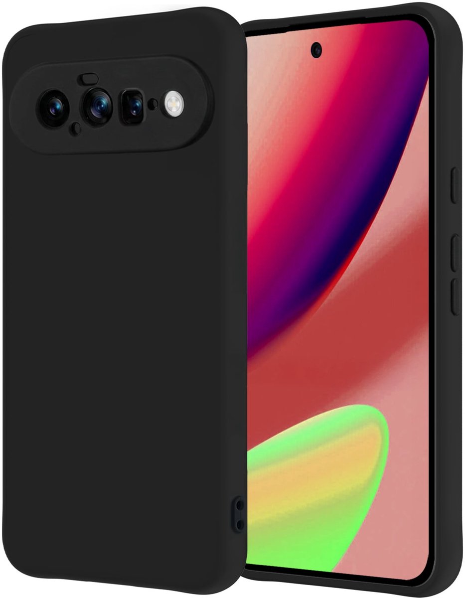 Hoesje - Geschikt voor Google Pixel 11 - Sterk & Shockproof - Hoes Cover - Siliconen Case - Zwart