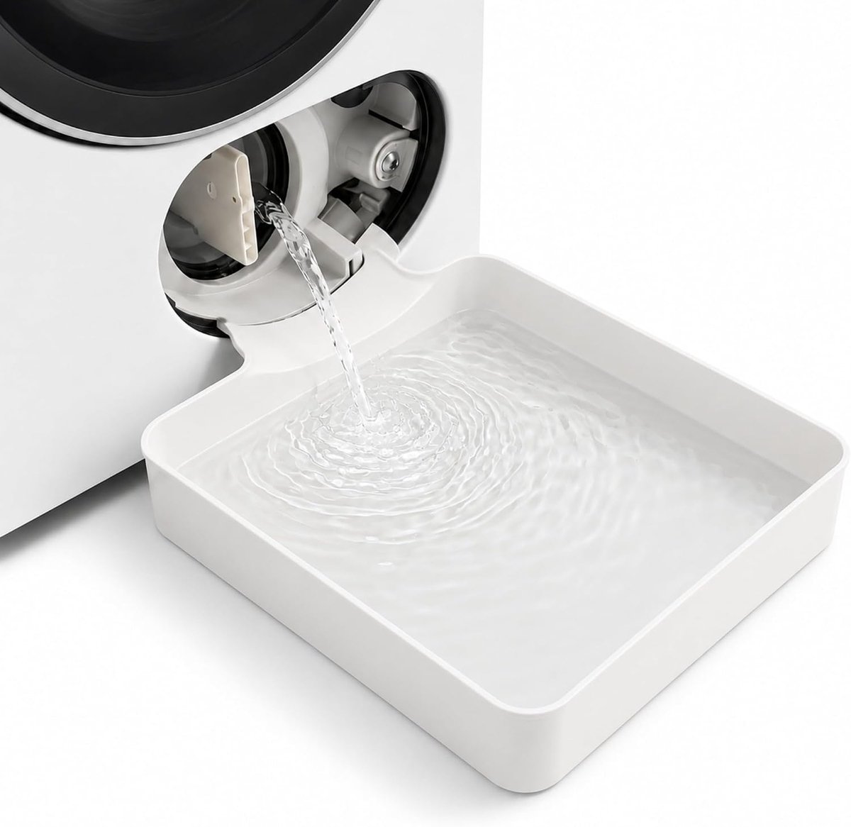 Universele afvoerbak voor wasmachines met voorlader - Afvoerbak voor wasmachine - Onderdelen voor wasmachines - Eenvoudig te installeren - Wordt gebruikt voor het reinigen van filters, het onderhouden van waterpompen en het opvangen van water
