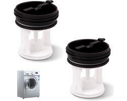 Pluizenfilter - 2 Stuks - Wasmachine Pluizenverzamelaar - Wasmachine Filter - 63 × 45 Mm - Herbruikbaar - Accessoires Voor Wasmachines - Hoogrendementsfilters - Geschikt Voor Wasmachines Van Verschillende Merken
