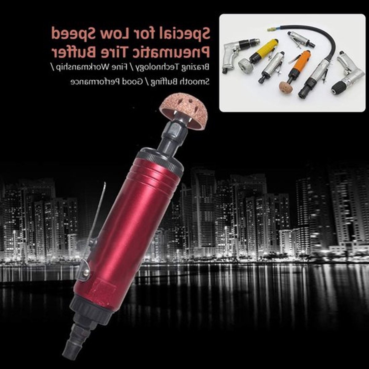 Bandenschuurwielen en Gereedschapset voor Bandenreparatie, Slijpen en Onderhoud van Banden met 3/8"-24 Draad en Koppelstang