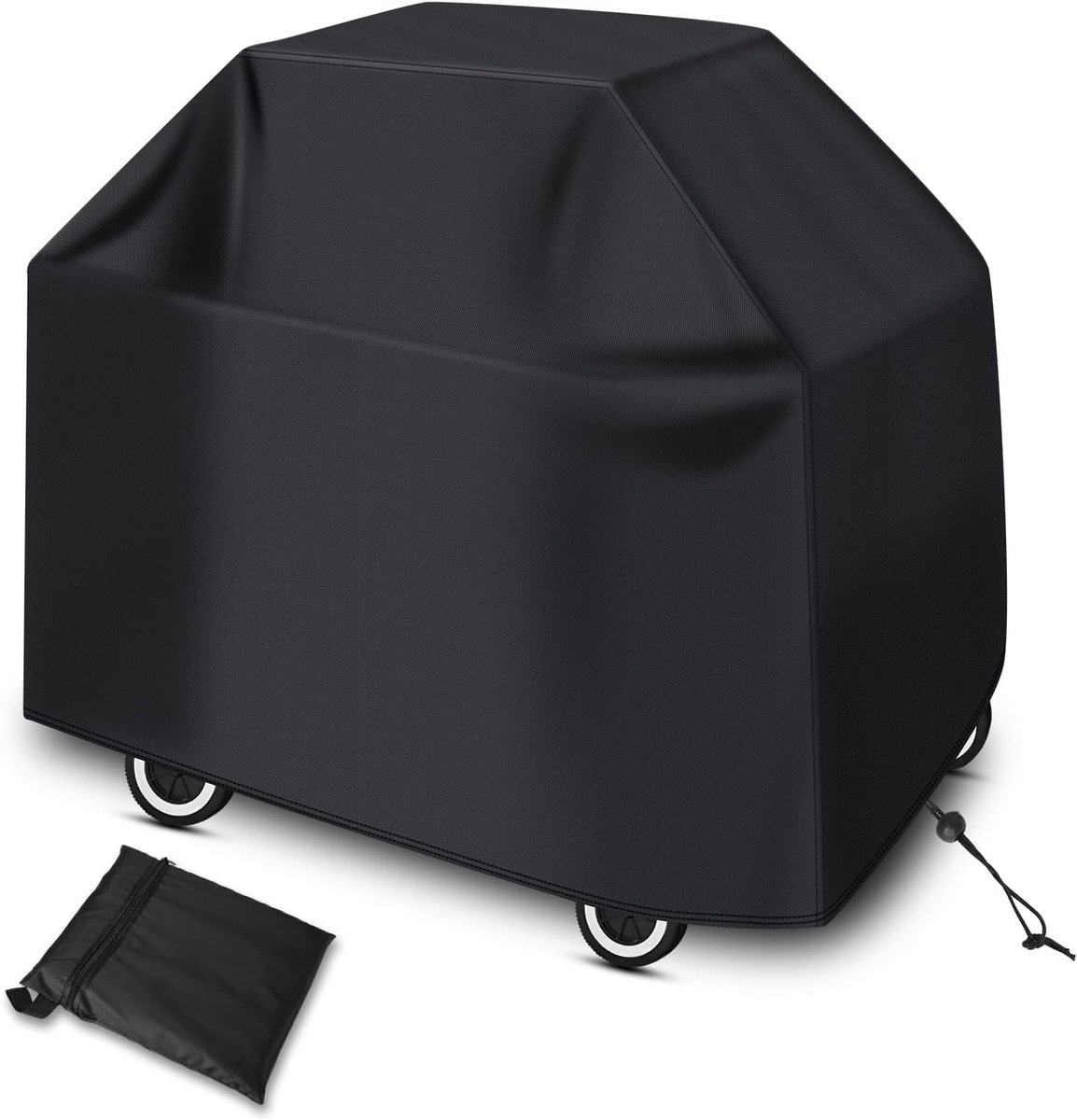 SnelShoppen - Barbecue Cover 147x61x117 cm - Waterdicht, Windproof, Stofdicht - Buiten Tarpaulin voor Gasbarbecue met 2-5 Branders, Zwart