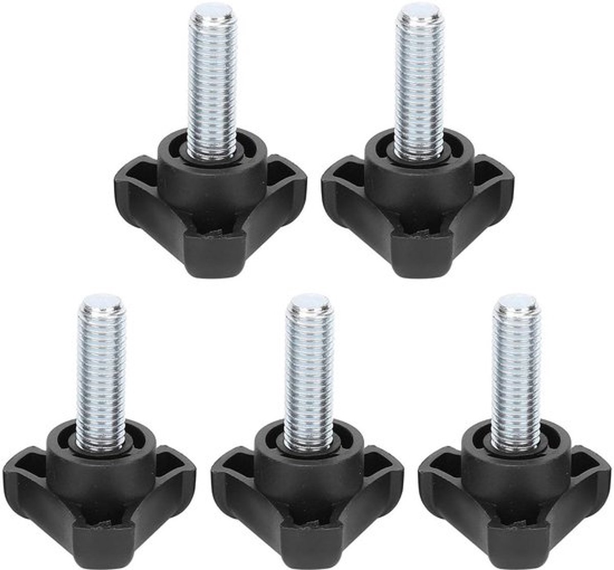 Handgreepschroefknop voor Driehoekig Ontwerp, Kunststof Schroefset M10, 30 mm Lengte, 1,2 Inch.